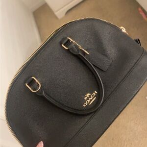 Coach Black Leather Satchel